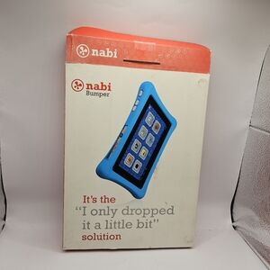Nabi 2 Bumper with Customizable Name Plate by Fuhu, Inc (Blue) New Open Box